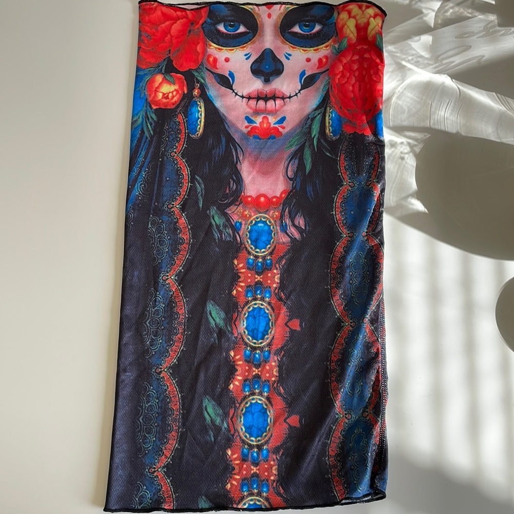 Sugar Skull Face Shield